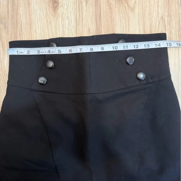 Worthington Black Pencil Skirt with Button Detail - Picture 6 of 6